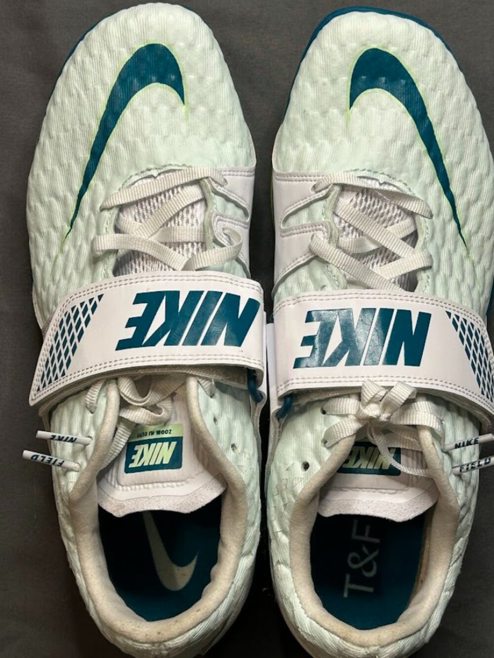 Nike High Jump Elite Track Spikes Barely Green Mens 9 Womens 10.5 NWOT w Bag Key